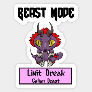 Beast Mode Vincent Valentine Limit Break Galian Beast Sticker